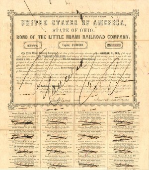 Little Miami Railroad Company - Bond